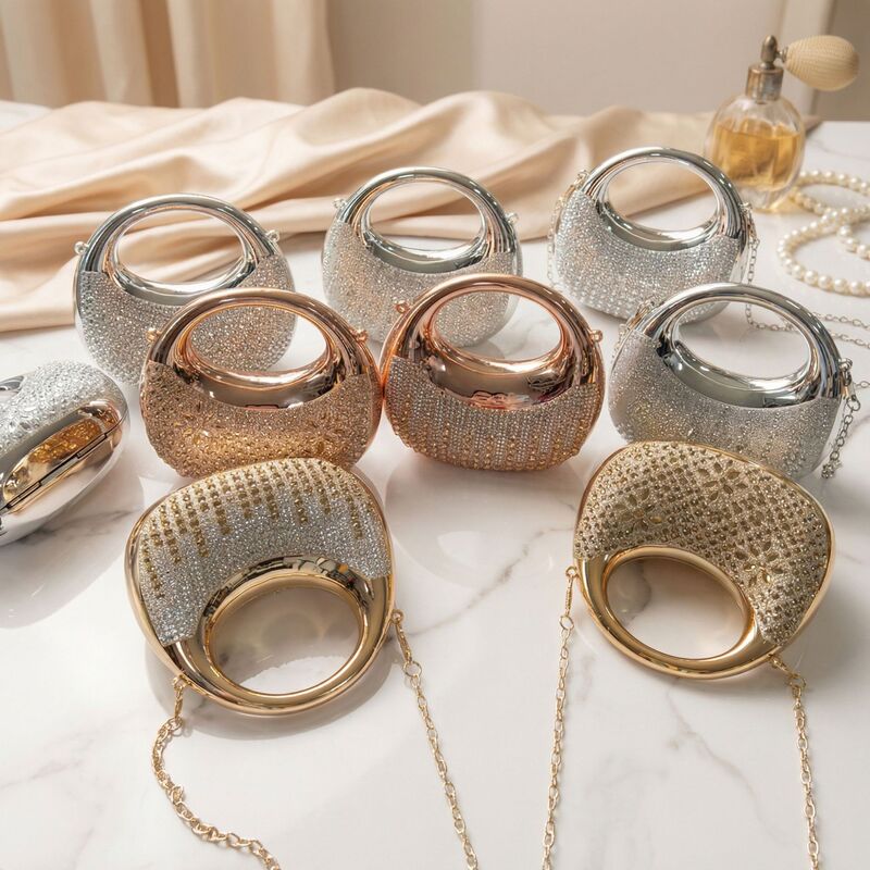 Miniature and Exquisite Acrylic Bag, European and American Fashion Niche, Glossy Women's Personalized Shoulder Chain Evening Bag Miniature and Exquisite Acrylic Bag, European and American Fashion Niche, Glossy Women's Personalized Shoulder Chain Evening Bag