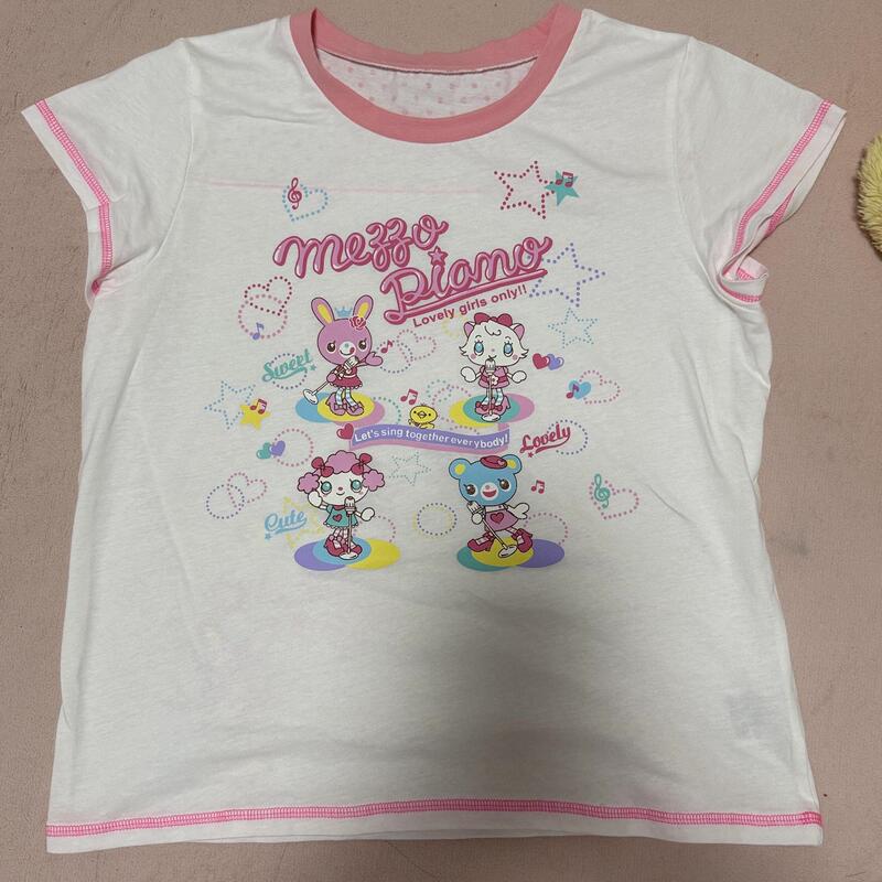 日本娘服 メゾピアノ ピアニスト 夏半袖Tシャツ プリンセスバニー コンサート半袖トップス|undefined