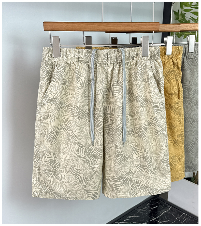 Men's Quick Drying Printed Casual Summer Shorts In Cotton_voghion.com