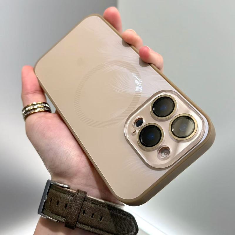 iPhone17promax用携帯電話ケース、羽根のような磁気吸着、レンズフィルム付き、肌触りの良いApple16用耐衝撃保護ケース|undefined
