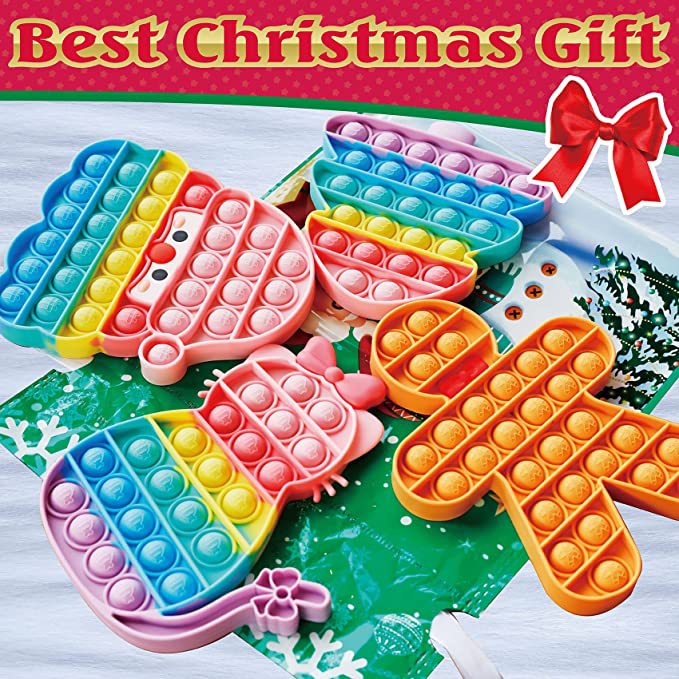 Cartoon, Santa Claus, Dinosaur, Cat, Butterfly Pattern Children Unisex Gender Children Unisex Cartoon Santa Claus Dinosaur Silica Gel Fidget Toys
