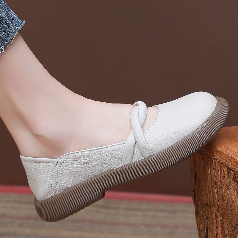 New genuine Mary Jane shoes made of top-layer cowhide, soft upper and sole, comfortable and secure fit, thick-soled single shoes, dual-use women's shoes New genuine Mary Jane shoes made of top-layer cowhide, soft upper and sole, comfortable and secure fit, thick-soled single shoes, dual-use women's shoes