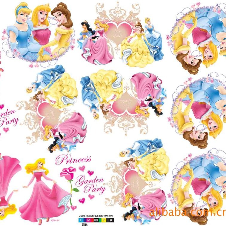 环保烫画 柯式烫画 童装烫画加葱环保公主烫画