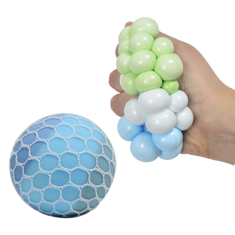 Креативный трехцветный мучный виноградный шарик, мягкий клей, сжимающий шарик, детский вентиляционный маленький игрушечный завод, оптовая продажа