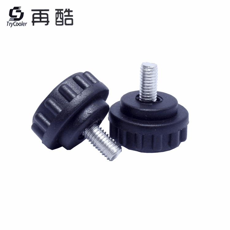 22mm胶头螺丝 圆头直纹滚花手柄包胶螺丝  手拧螺丝m4 免费拿样