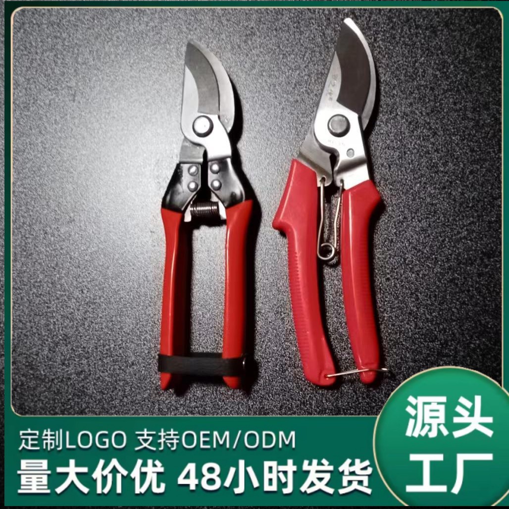 源头厂家园林果枝剪家用园艺剪刀花枝果树修枝剪不锈钢园林树枝剪