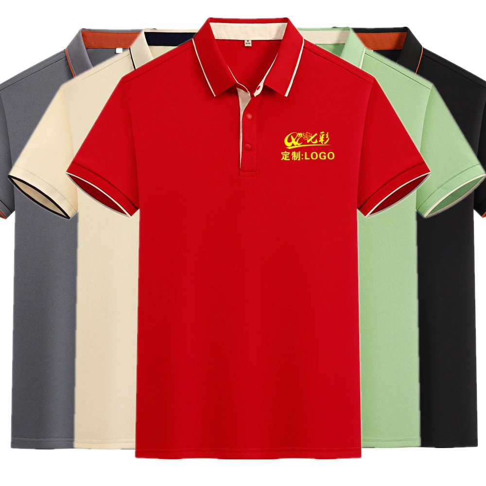 Поло рубашка на заказ с логотипом с галстуком на стороне корпоративной культуры рекламная футболка фабрика прямой продажи оптовой рабочей одежды