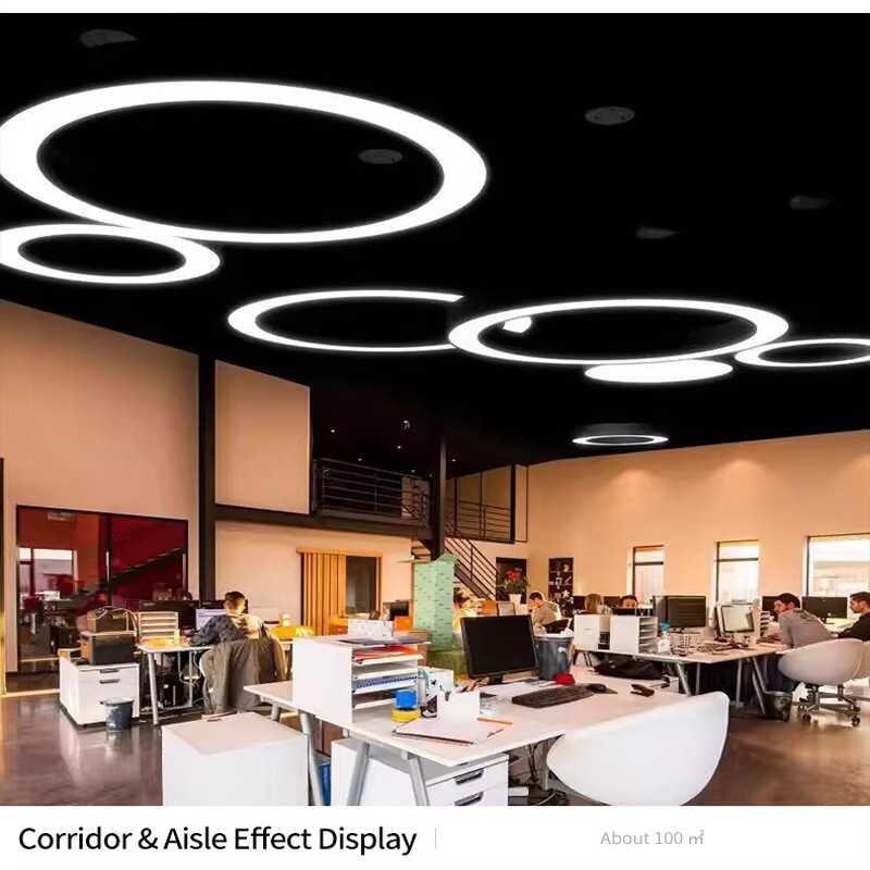 restaurant bar home decoration hanging lights circle led