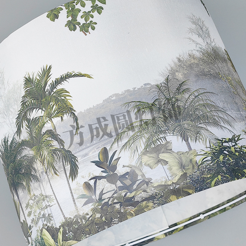 Nueva lámpara de escritorio cubierta de lámpara tropical bosque tropical viento hotel dormitorio cubierta de lámpara de cabecera lámpara de suelo candelabro desmontable cubierta de lámpara KD