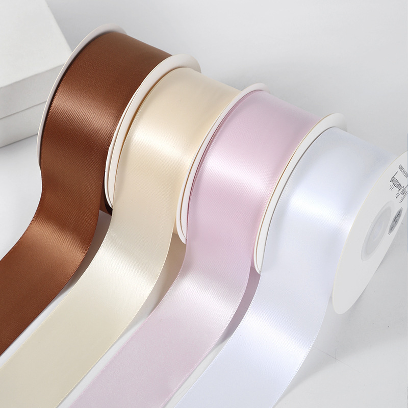 4cm High Quality Encrypted Double Sided Polyester Belt Wedding diy Bow Gift Packaging Ribbon Ribbon Ribbon Accessories Ribbon