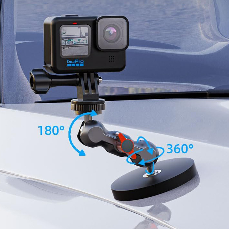 Magnético soporte de cámara de automóvil DJI / insta360 / gopro accesorios de cámara de automóvil imán metal plataforma de nube