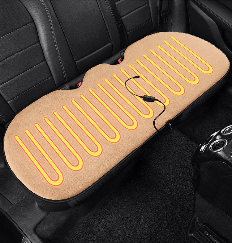 New Plush Heated Cushion Winter Universal Business Style Fur Cushion Wear-Resistant Universal Interior Cushion Car Seat Cover