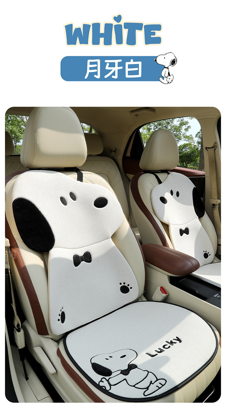 Car seat cushion for all seasons, cute cartoon internet-famous seat cover, simple internet-famous car seat cover, single piece
