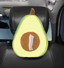 sun visor armrest box chair – Car tissue box/set - cartoon-avocado-paper-towel