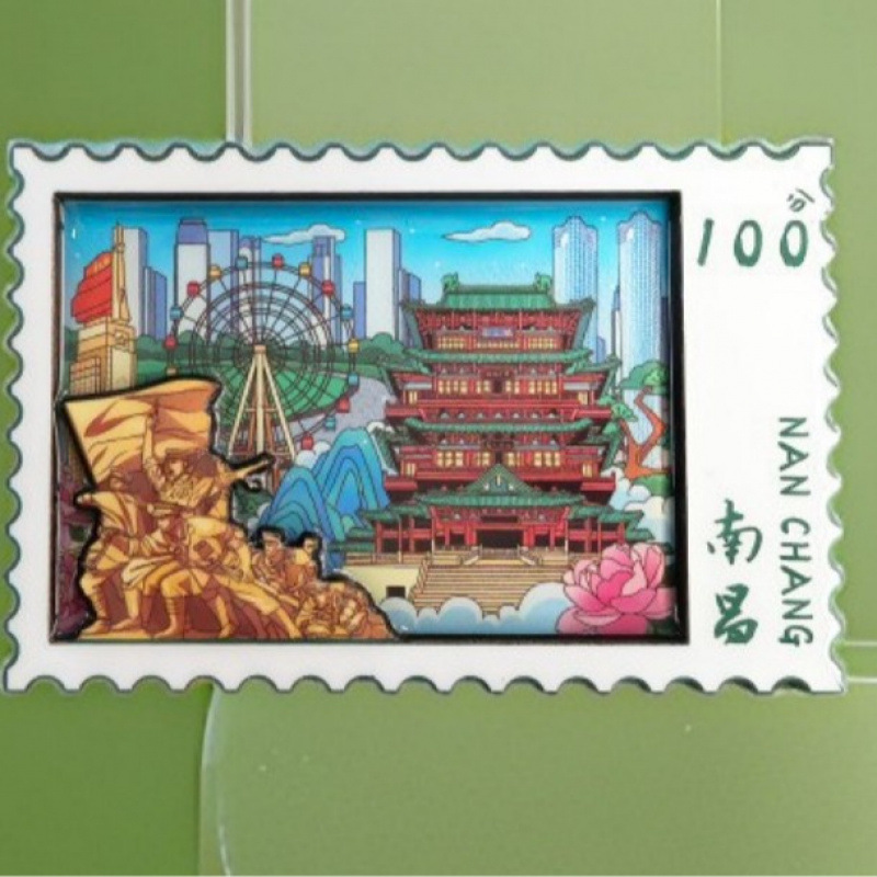 南昌木质冰箱贴城市国潮文创旅游热门旅游城市打卡纪念品冰箱贴|undefined