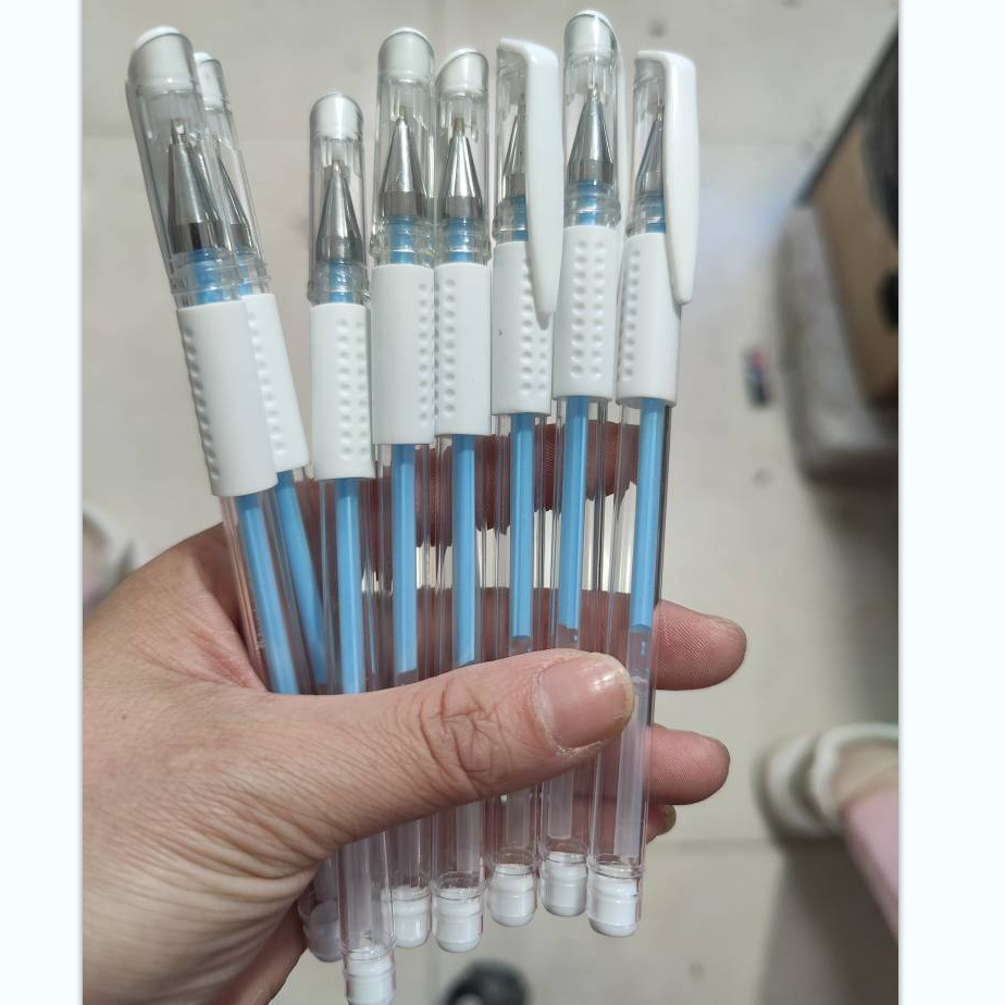 Blanco pluma marca coreano semipermanente impermeable pluma marca ceja bordado ceja posicionamiento pluma tatuaje bordado flotante pluma marca de labios pluma