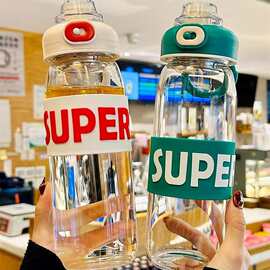 新款玻璃杯耐高温水杯子女生高颜值高硼硅夏季大容量茶水分离便携