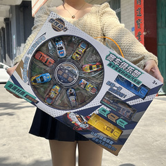 Child spring-loaded alloy car toy, press-release metal small car, boy racing model toy, street stall toy