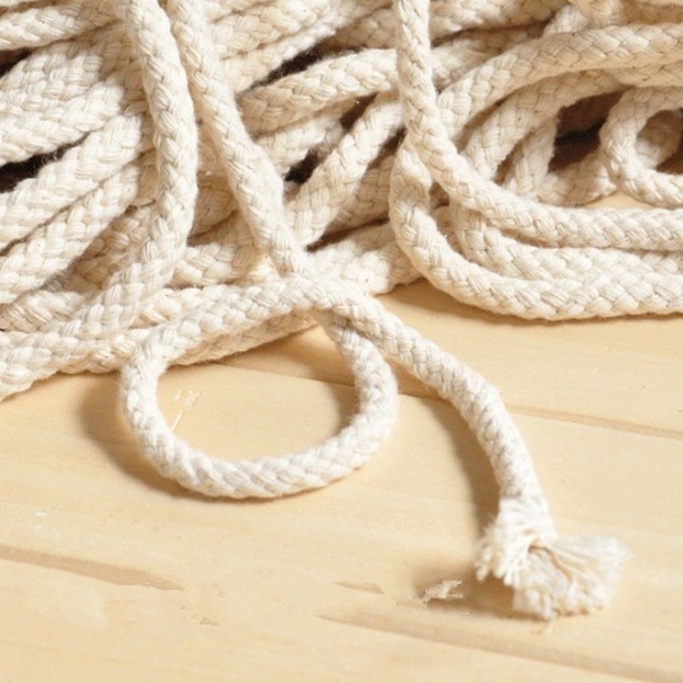 DIY手工布艺辅件：批发8股编制棉绳  束口抽绳  束口棉绳