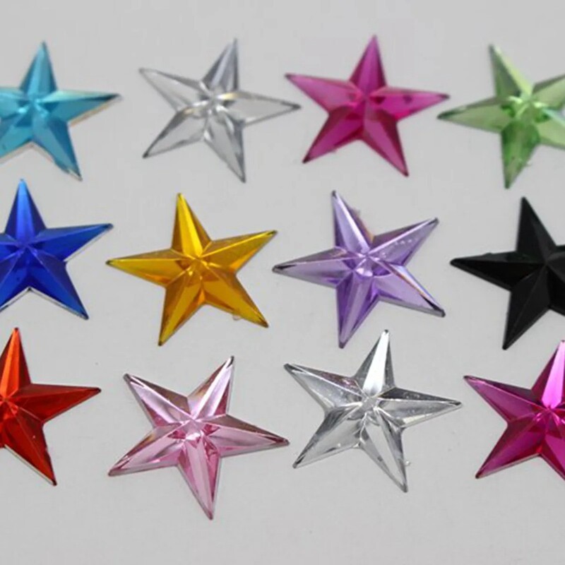 High-Gloss Handmade Jewelry Accessories Materials: Five-Pointed Star Acrylic Flat-Back Rhinestones, Fashionable Versatile Rhinestones, Star-Cut Sparkling Rhinestones High-Gloss Handmade Jewelry Accessories Materials: Five-Pointed Star Acrylic Flat-Back Rhinestones, Fashionable Versatile Rhinestones, Star-Cut Sparkling Rhinestones