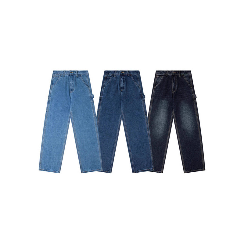 Cross-Border Foreign Trade Trendy Brand Jeans Heavy Washed Japanese Workwear Retro Casual Carhartt Versatile Lumberjack Style