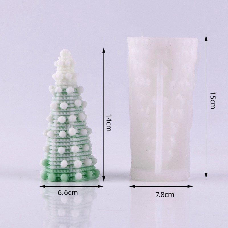 现货圣诞树系列蜡烛硅胶模具 DIY 石膏肥皂树脂慕斯蛋糕装饰摆件|undefined