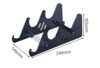 Black Three Layers of Display Relief Send Screw Pack