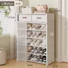 With drawer - full-width dust-proof new style (length 64cm) 7 layers white