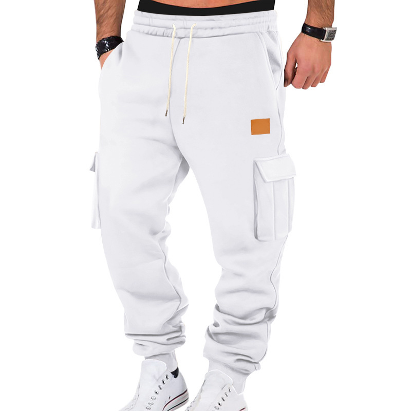 Men's Cargo Jogger Pants – Multi-Pocket Workout Trousers With Drawstring Waist (S-3XL, 10 Colors, Wrinkle-Free Quick-Dry Fabric)_voghion.com