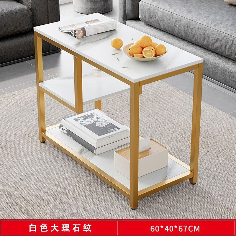 Sala de estar pequeña mesa de té doméstica simple moderna mesa de té de vidrio templado nueva mesa de té de lujo rectangular ligera image 20