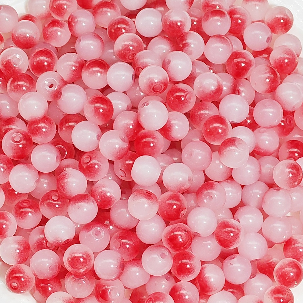A15#Red gradient [8mm two-color beads]