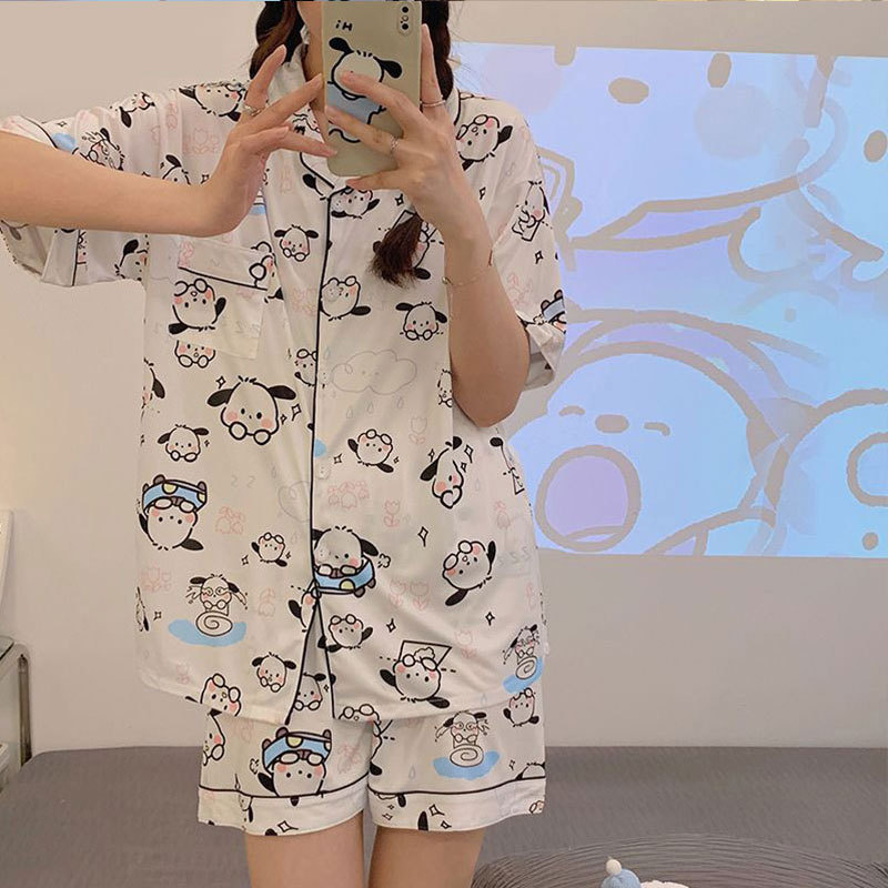 DMK-221 버라이어티 스몰 파자마 가디건 더블 쇼트