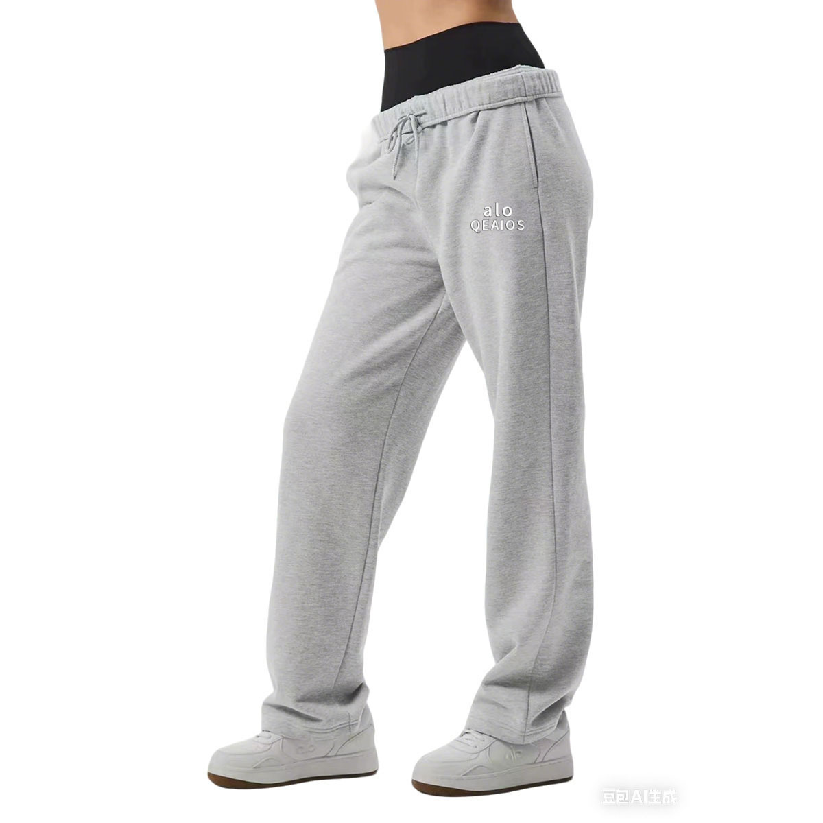 alo nuevo pantalones casuales sueltos de piernas anchas primavera y otoño de dopamina pantalones de color sólido pantalones casuales