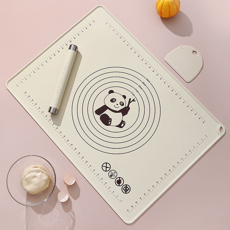 New Product Liquid Silicone Kneading Mat with Large and Thick Food Grade Silicone and Panel Non-stick Rolling Mat for Kitchen