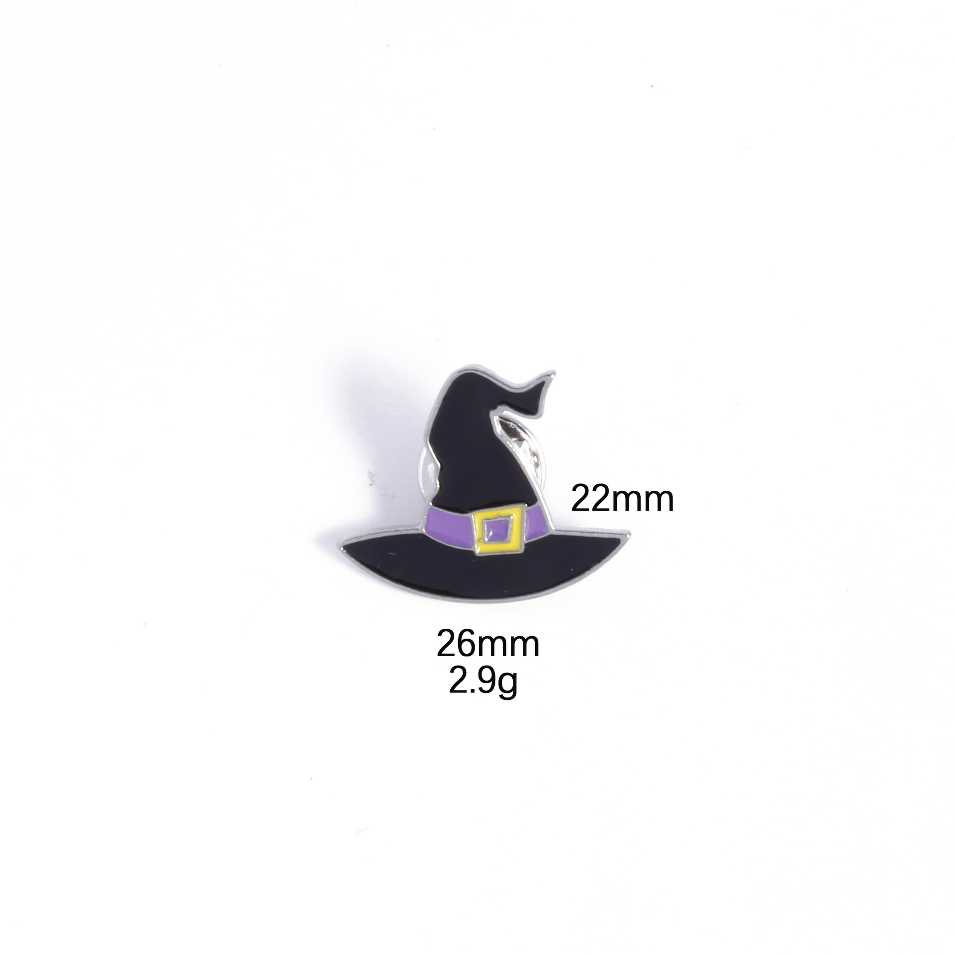 10g Weight Brooches Classification Party, Festival Occasion Zinc alloy Material Halloween Festival Pumpkin, hat, Skull Pattern Unisex Gender Enamel Design Cute, Funny Style Cute Funny Pin Pumpkin Hat Skull Zinc Alloy Enamel Unisex Brooches 3