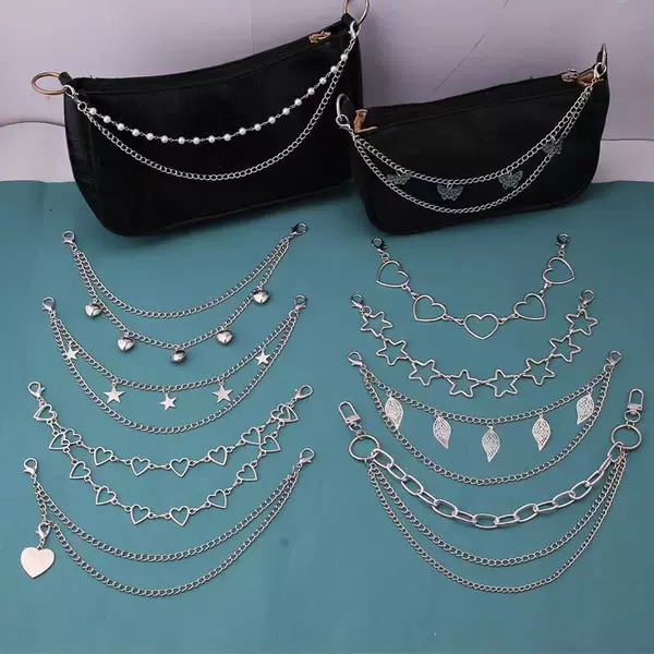 Europe and the United States cross-border fashion Joker trend bag chain bag shoulder strap metal accessories diagonal strap bag accessories wholesale