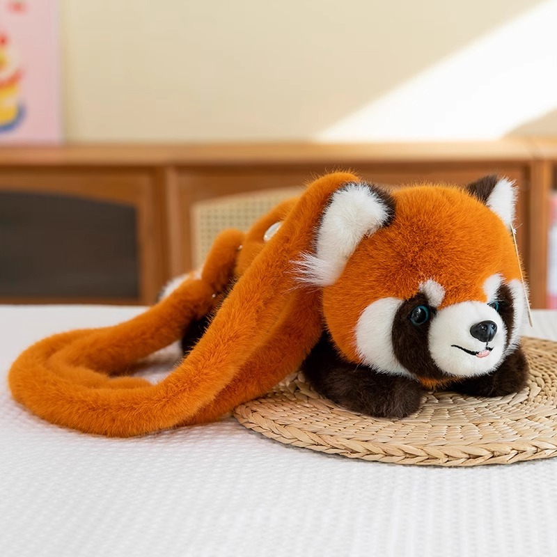 Venta al por mayor linda fiesta panda Hanhan peluche mapache muñeca muñeca creativa bolso de mensajero para niños