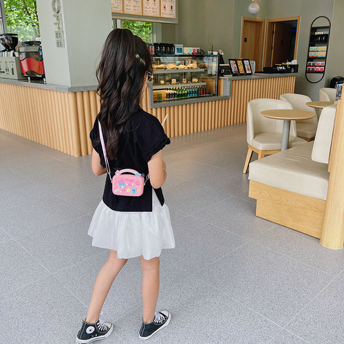 Wholesale Stellar Children's Handbag Stitch Cartoon Silicone Bag Melody Crossbody Small Bag Trendy Accessories