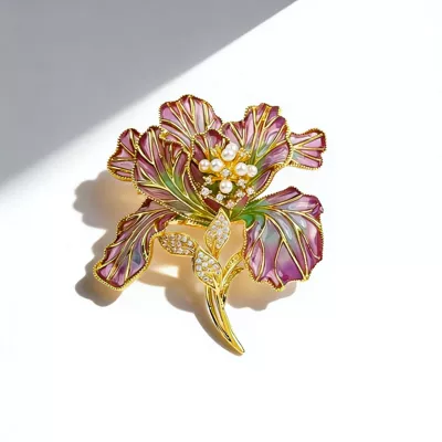 Yaxa sancaqları Flower Brooch, Elegant and Stylish