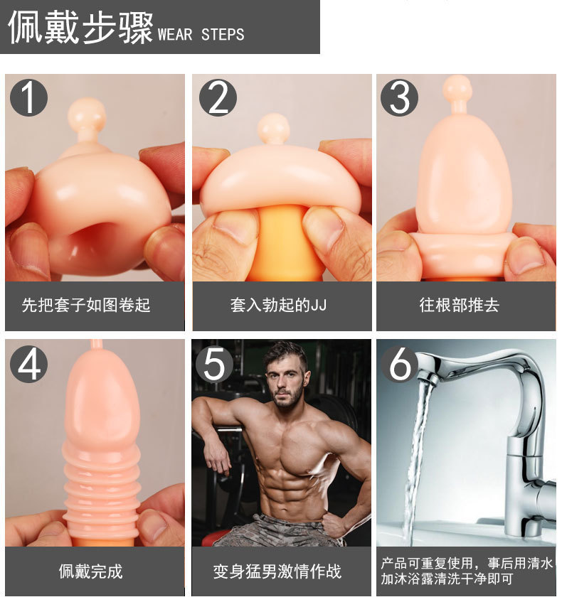 Multi-Purpose Textured Stimulation Sleeve, Manual TPE Male Masturbator, Compact 10.5 cm Design — detail image 13