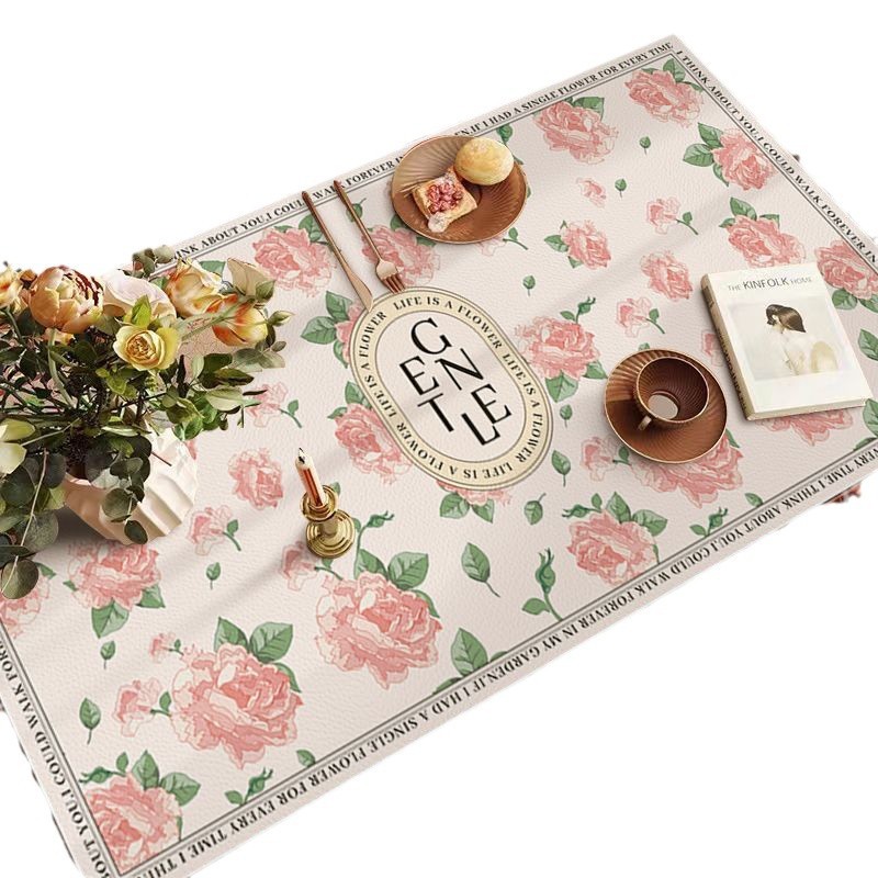 almohadilla de mesa de comedor a prueba de agua a prueba de aceite americana retro almohadilla de mesa de PVC ligera de lujo alta sensación almohadilla de mesa de té aislamiento almohadilla de protección de escritorio