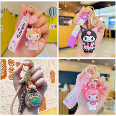 漫画のクロミのかわいいかばんのアクセサリーの卸売りのキーチェーンのカップルの小さい贈り物の公仔の自動車のキーチェーン