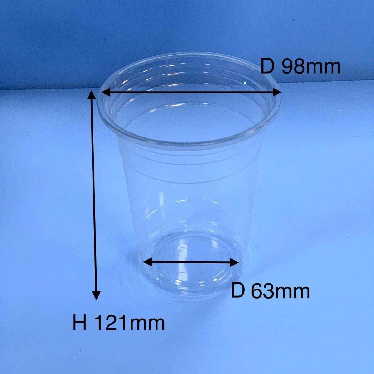 Vaso desechable para té con leche, calibre 98, 300-720 ml, vaso PLA para bebidas frías, vaso de café biodegradable y ecológico