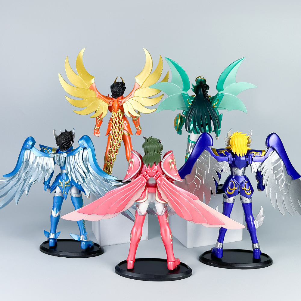 Anime Fighter sagrado Seiya White Bird Phoenix Tianlong Tianma Fairy Modelo de decoración de escritorio Periférico al por mayor