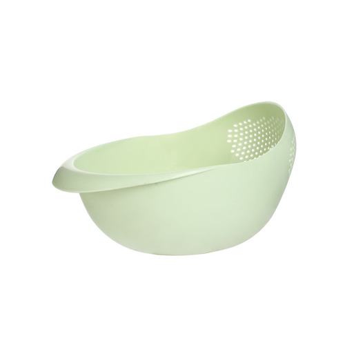 Kitchen thickened rice washing basket, lazy people's supplies, draining water, rice washing sieve, dense hole multi-purpose plastic rice washing basin
