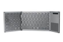 厂家新款B066S智能三系统蓝牙键盘迷你折叠键盘手机平板触控键盘