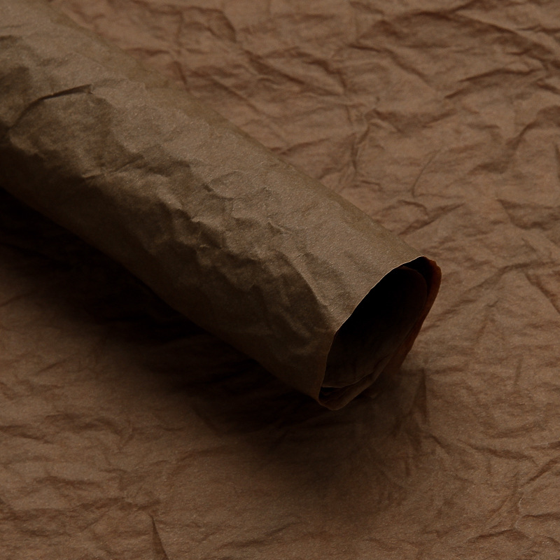 Papel plisado xuenai al por mayor tienda de flores ramo de embalaje de flores forro de papel hecho a mano ramo de papel nativo embalaje mano amasando papel