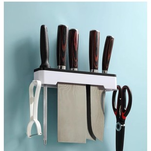 Knife Rack Kitchen Storage Rack Punch-Free Wall-Mounted Household Seasoning Supplies Daquan Rack Multi-Function Storage Rack