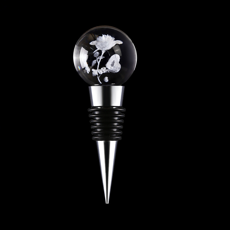 크리스탈 로즈 심플 장식(금속 플러그)