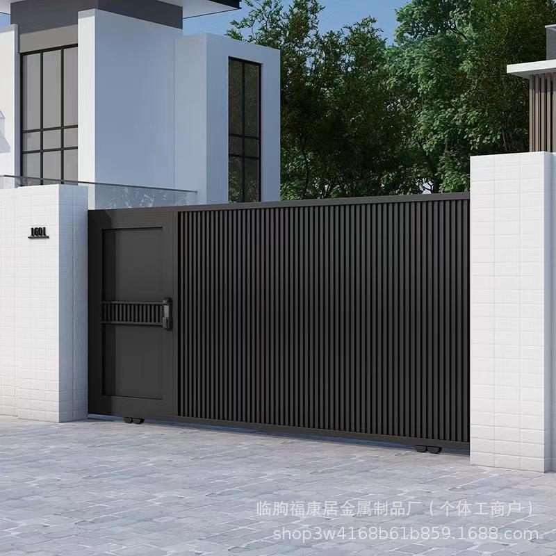 Factory supply new Chinese aluminum door electric sliding door community Villa aluminum alloy door retractable garage door